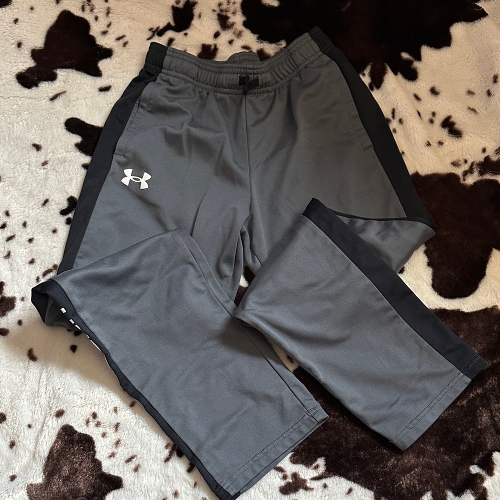 Under Armour Charcoal and Black Track Pants